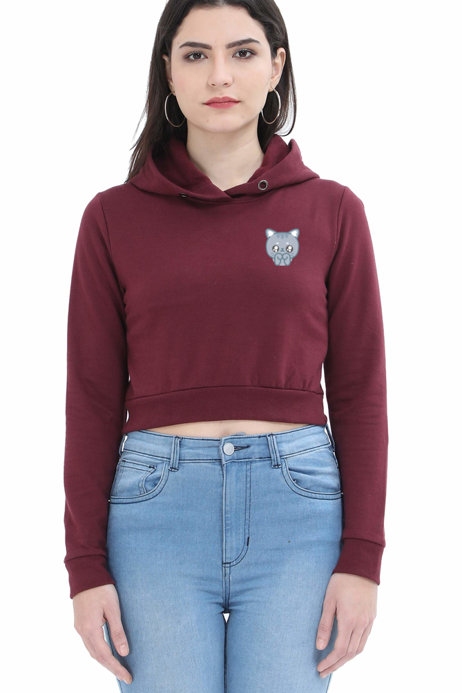 Cute - Female Crop Hoodies