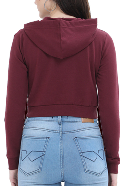 Cat - Female Crop Hoodies