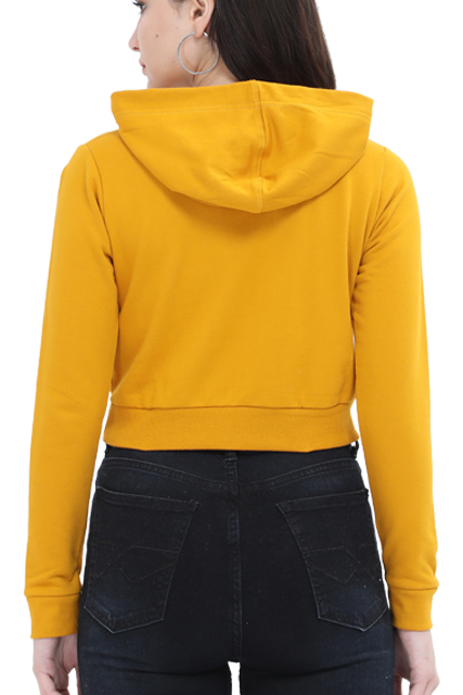 Cat - Female Crop Hoodies